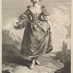 Peasant Woman from Around Ferrara, 1734. Creator: Edme Jeaurat