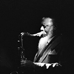 Pharoah Sanders, Ronnie Scotts Jazz Club, London, 3 / 88. Creator: Brian O Connor