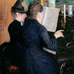 The Piano Lesson, 1881. Creator: Caillebotte, Gustave (1848-1894)
