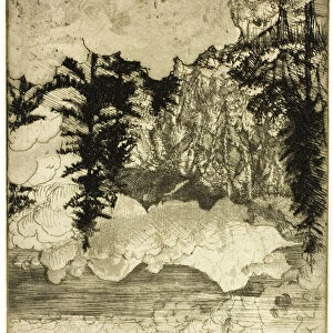 The Two Pines, Switzerland, 1908. Creator: Donald Shaw MacLaughlan