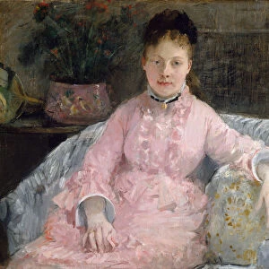 The Pink Dress (Albertie-Marguerite Carre, later Madame Ferdinand-Henri Himmes), ca