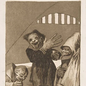Plate 49 from Los Caprichos : Hobgoblins (Duendecitos. ), 1799. Creator: Francisco Goya