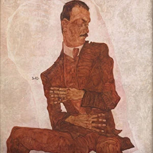 Portrait of Arthur Roessler, 1910. Creator: Schiele, Egon (1890-1918)