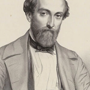 Portrait of the Composer Antoine Francois Marmontel (1816-1898). Creator: Alophe