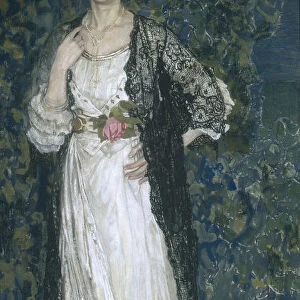 Portrait of Marina Makovskaya, 1912. Artist: Golovin, Alexander Yakovlevich (1863-1930)