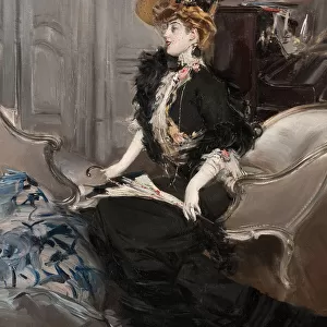 Portrait of Mme. R. L. 1901. Creator: Boldini, Giovanni (1842-1931)