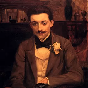 Portrait of P. Louys, c1861-1942. Artist: Jacques Emile Blanche