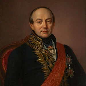 Portrait of Prince Platon Alexandrovich Shirinsky-Shikhmatov (1790-1853), Mid of the 19th cen Artist: Anonymous