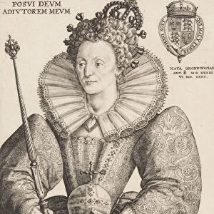 Queen Elizabeth I, 1592. Creator: Crispijn de Passe I