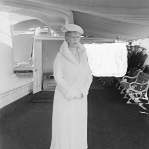 Queen Mary aboard HMY Victoria and Albert, 1933. Creator: Kirk & Sons of Cowes