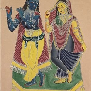 Radha and Krishna, 1800s. Creator: Unknown