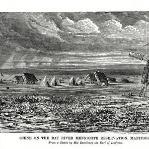 The Rat River Mennonite resevation, Manitoba, Canada, late 19th century