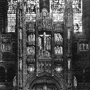 The reredos in Liverpool Cathedral, 20th century