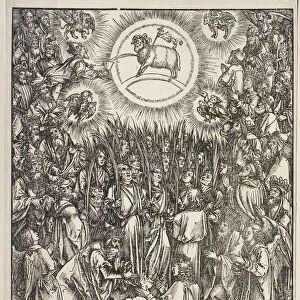 Revelation of St. John: The Adoration of the Lamb, 1511. Creator: Albrecht Dürer (German