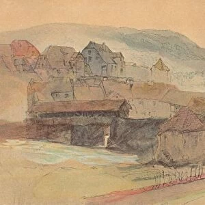 Rheinfelden Bridge, 1858. Artist: John Ruskin