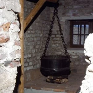 Roman Kitchen with Stove and Cooking Pot, c20th century