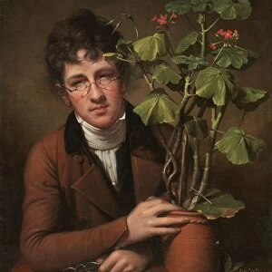 Rubens Peale with a Geranium, 1801. Creator: Rembrandt Peale