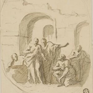 Saint Paul and Barnabas at Lystra, c. 1714. Creator: Sir James Thornhill