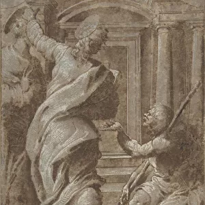 Saints Peter and John Healing a Cripple at the Gate of the Temple, 1501-47
