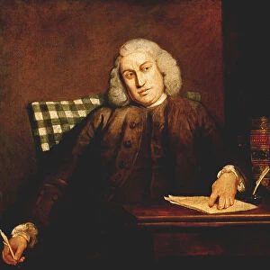 Samuel Johnson, English man of letters, 1756-1757. Artist: Sir Joshua Reynolds
