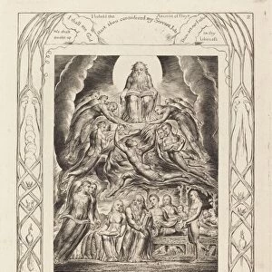Satan Before the Throne of God, 1825. Creator: William Blake