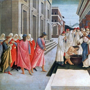 Four Scenes from the Early Life of Saint Zenobius, c1500. Artist: Sandro Botticelli