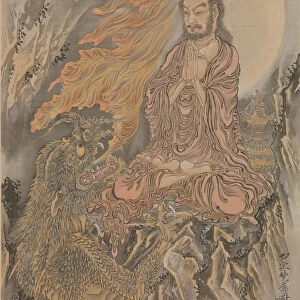 Shakyamuni Conquering the Demons (Shaka Goma-zu), ca. 1888. Creator: Kawanabe Kyosai