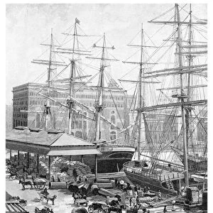 Shipping, Circular Quay, Sydney, New South Wales, Australia, 1886. Artist: JR Ashton