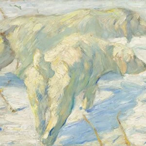 Siberian Dogs in the Snow, 1909 / 1910. Creator: Franz Marc