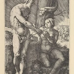 Sin of Adam and Eve, 1529. Creator: Lucas van Leyden