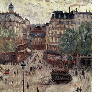 A Square in Paris, 1907. Artist: Georges Leon Dufrenoy