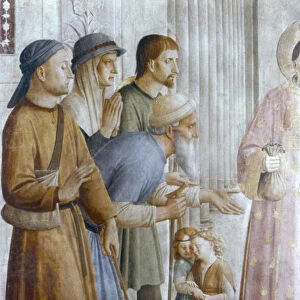 St Laurence giving alms to the Poor (detail), mid 15th century. Artist: Fra Angelico