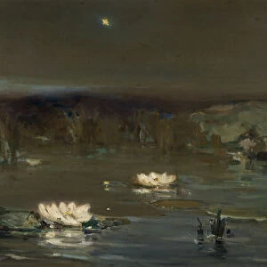Star in the Night. Artist: Kotarbinsky, Vasilii (Wilhelm) Alexandrovich (1849-1921)