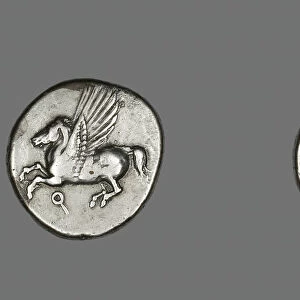 Stater (Coin) Depicting Pegasus, 350-338 BCE. Creator: Unknown