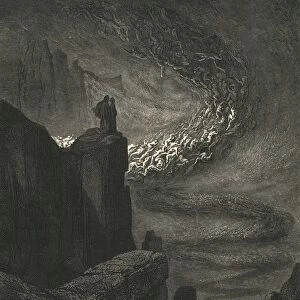 The stormy blast of hell with restless fury drives the spirits on, c1890. Creator