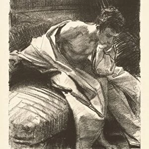 Study of a Seated Man, 1895. Creator: John Singer Sargent