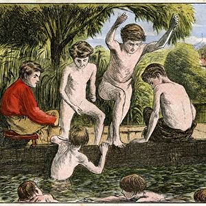 Swimming, 19th century(?)