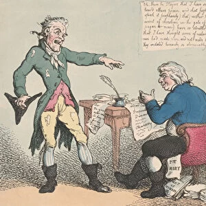 A Theatrical Candidate, 1797. 1797. Creator: Thomas Rowlandson