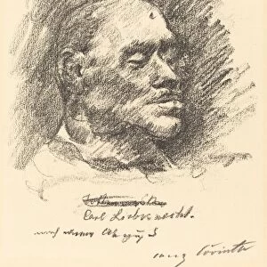 Totenmaske Liebknechts (Liebknechts Death Mask), 1920. Creator: Lovis Corinth