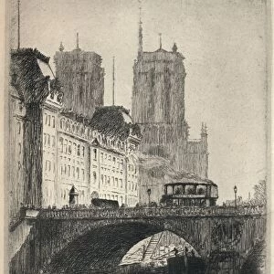 The Towers of Notre-Dame, 1915. Artist: George T Plowman