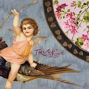 True Love, American Valentine card, 1908