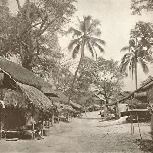 A Typical Burmese Village Scene, 1900. Creator: Unknown
