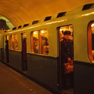 Underground Railway, Leningrad, 1970s. Artist: CM Dixon