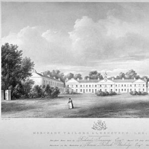 View of the Merchant Taylors Almshouses on Lee High Road, Lewisham, London, 1826