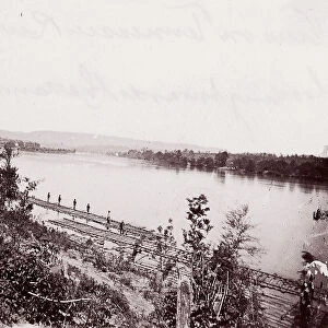 View on Tennessee River looking toward Chattanooga, ca. 1864. Creator: George N. Barnard