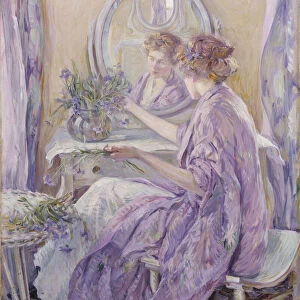 The Violet Kimono, ca. 1910. Creator: Robert Reid