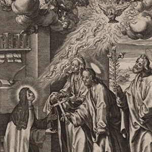 The Vision of St. Theresa, 1570-1604. Creator: Antonius Wierix