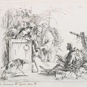 The visit at the death. From the Series Capriccios, Mid of the 18th cen Artist: Tiepolo, Giambattista (1696-1770)