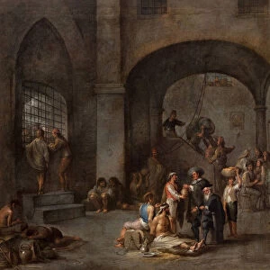 To Visit the Imprisoned, c. 1640. Artist: Wael, Cornelis, de (1592-1667)