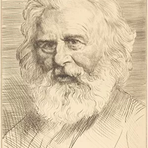 W. H. Longfellow, 1st plate. Creator: Alphonse Legros